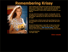 Tablet Screenshot of krissy.com